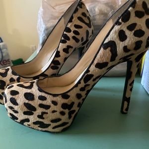 Jessica Simpson Calf Fur Heels